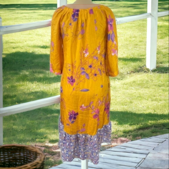 ANTHROPOLOGIE VANESSA VIRGINIA RAINFOREST SILK RAINFOREST DRESS SIZE SMALL - Picture 8 of 16